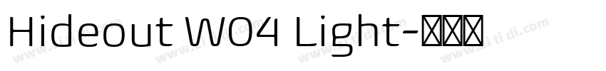 Hideout W04 Light字体转换